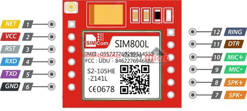 مشخصات پایه ماژول SIM800L