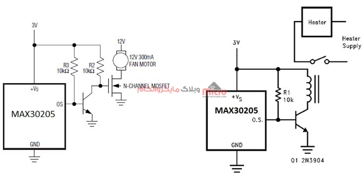 مدار های راه اندازی ماژول MAX30205