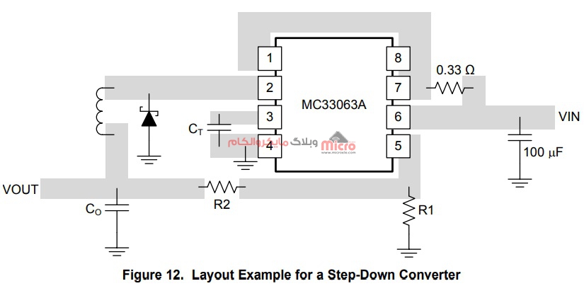 راهنمای طراحی PCB تراشه MC34063
